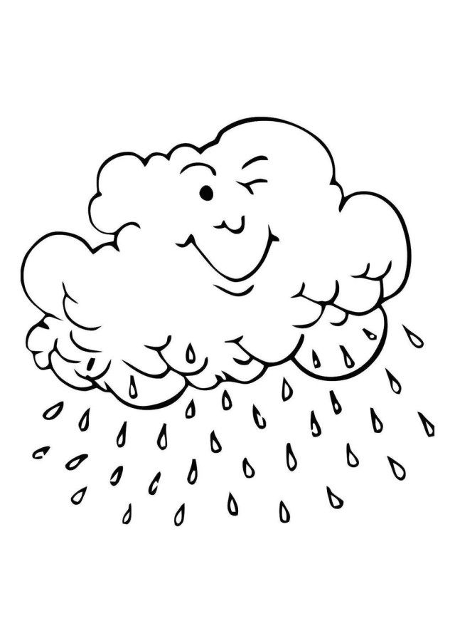Amazing photo of cloud coloring page
