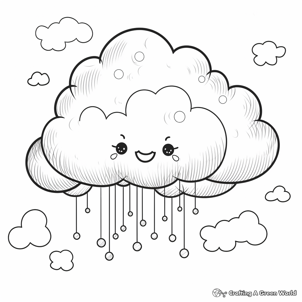 Rain coloring pages