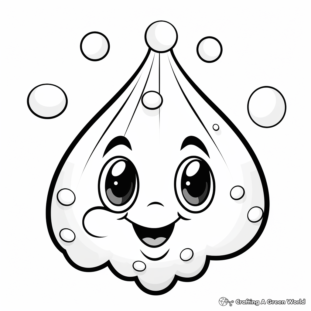 Raindrop coloring pages