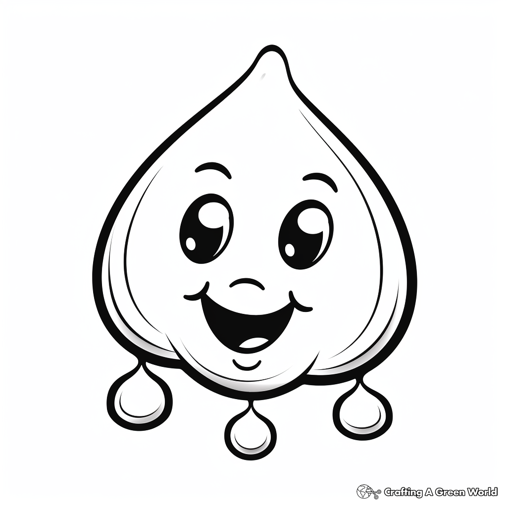 Raindrop coloring pages