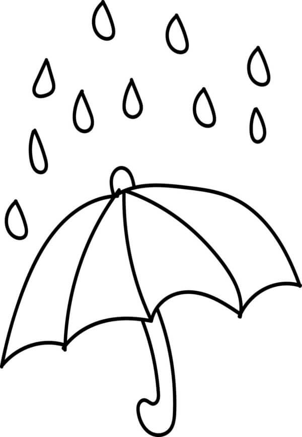 Cloud sprinkles drops coloring page