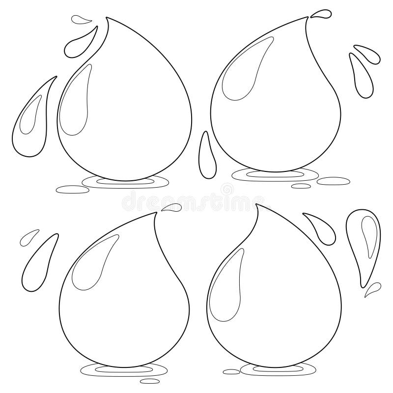 Raindrop coloring page stock illustrations â raindrop coloring page stock illustrations vectors clipart