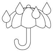 Raindrop coloring pages free printable pictures