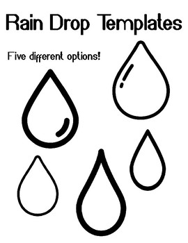 Rain drop tracing sheets rain drop coloring page rain drop bulletin board