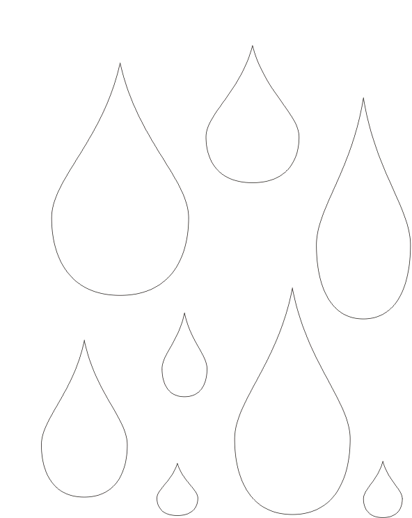 Color sheet raindrops