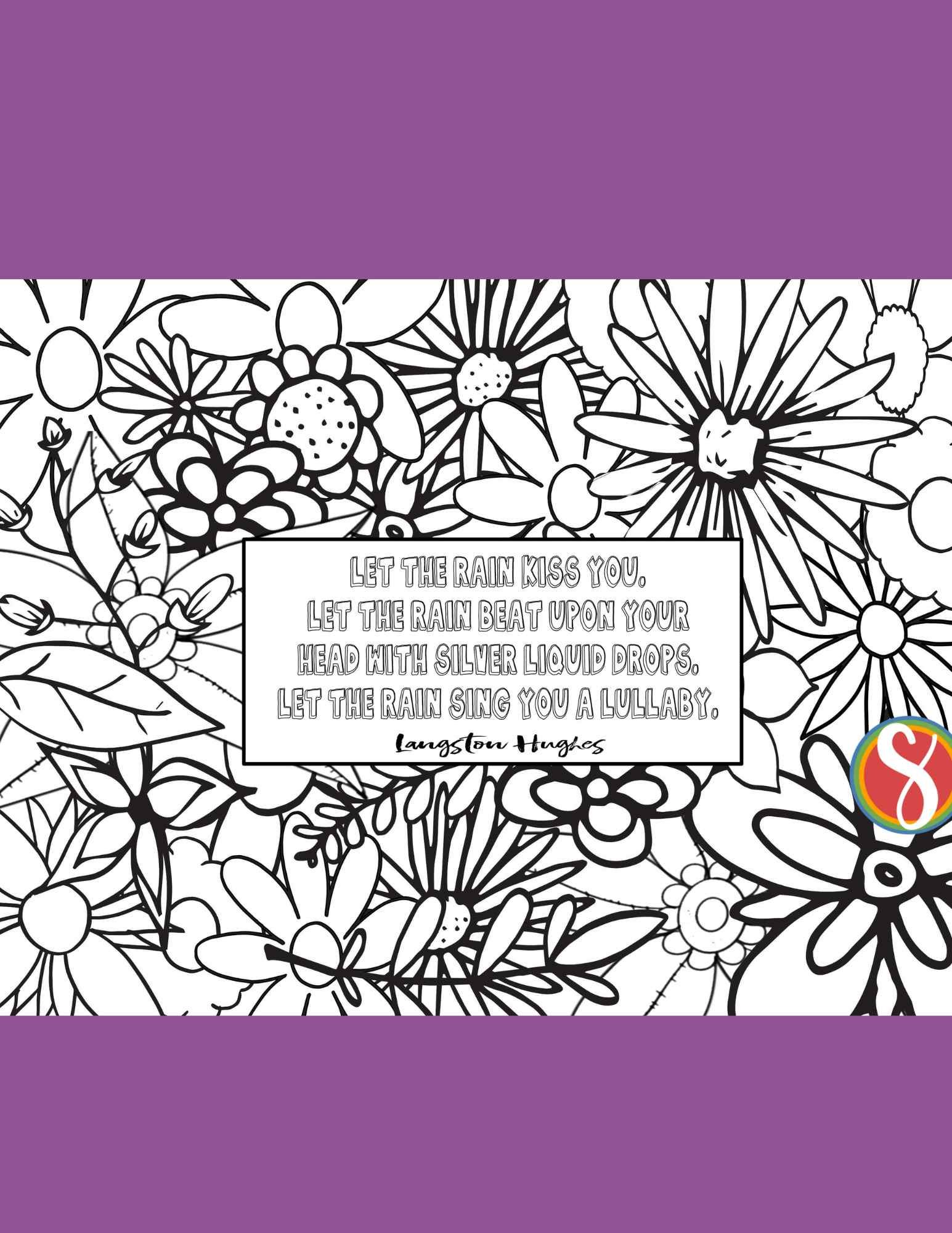 Nature quote coloring pages â stevie doodles