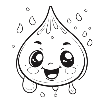 Cartoon raindrops png vector psd and clipart with transparent background for free download