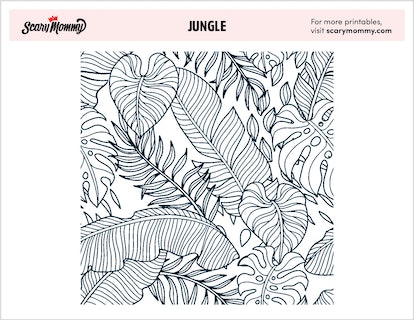 Untamed jungle coloring pages for your little wildlings
