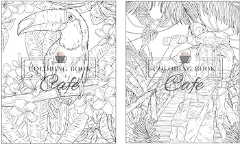Rainforest coloring book for adults fun and relaxing nature