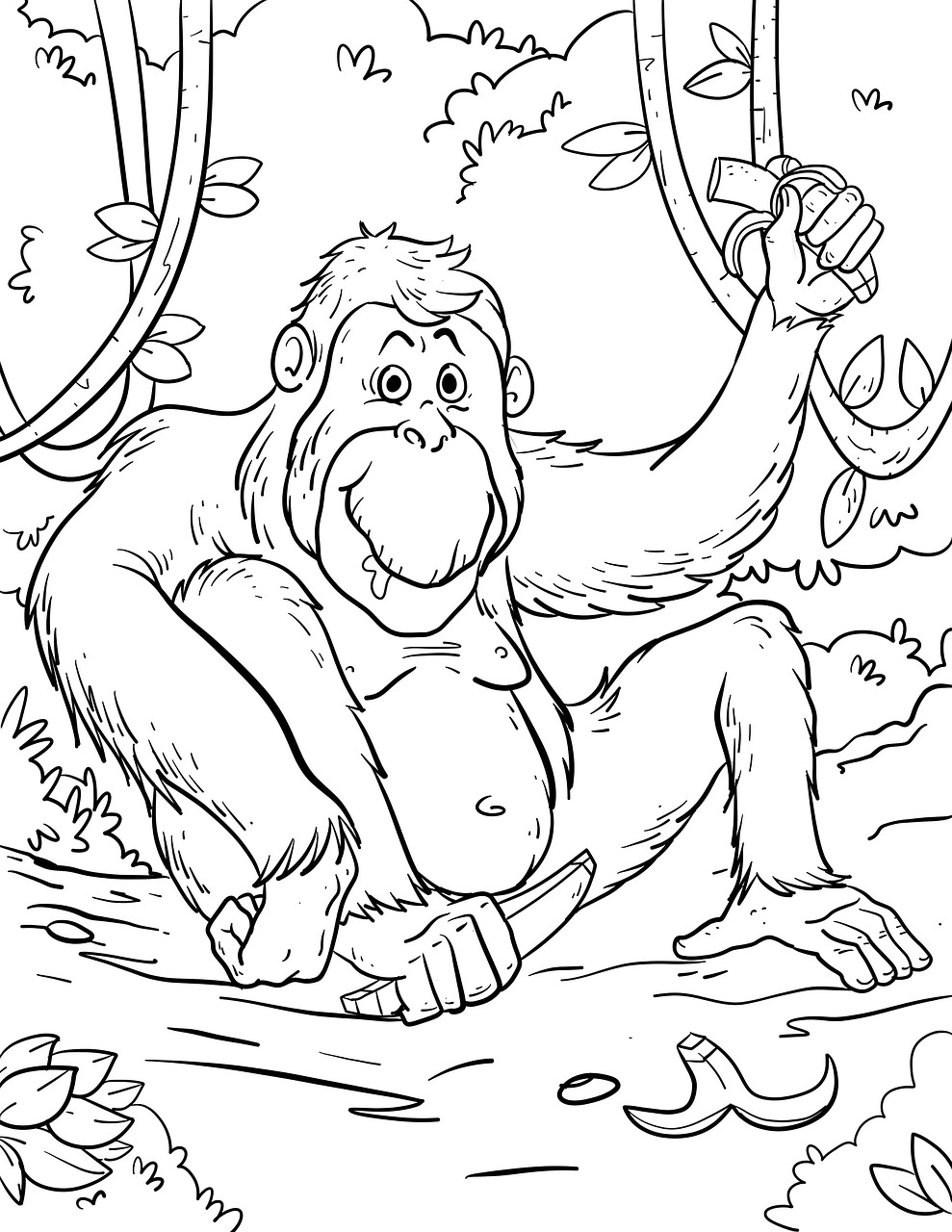 Download rainforest coloring page coloring picture royalty