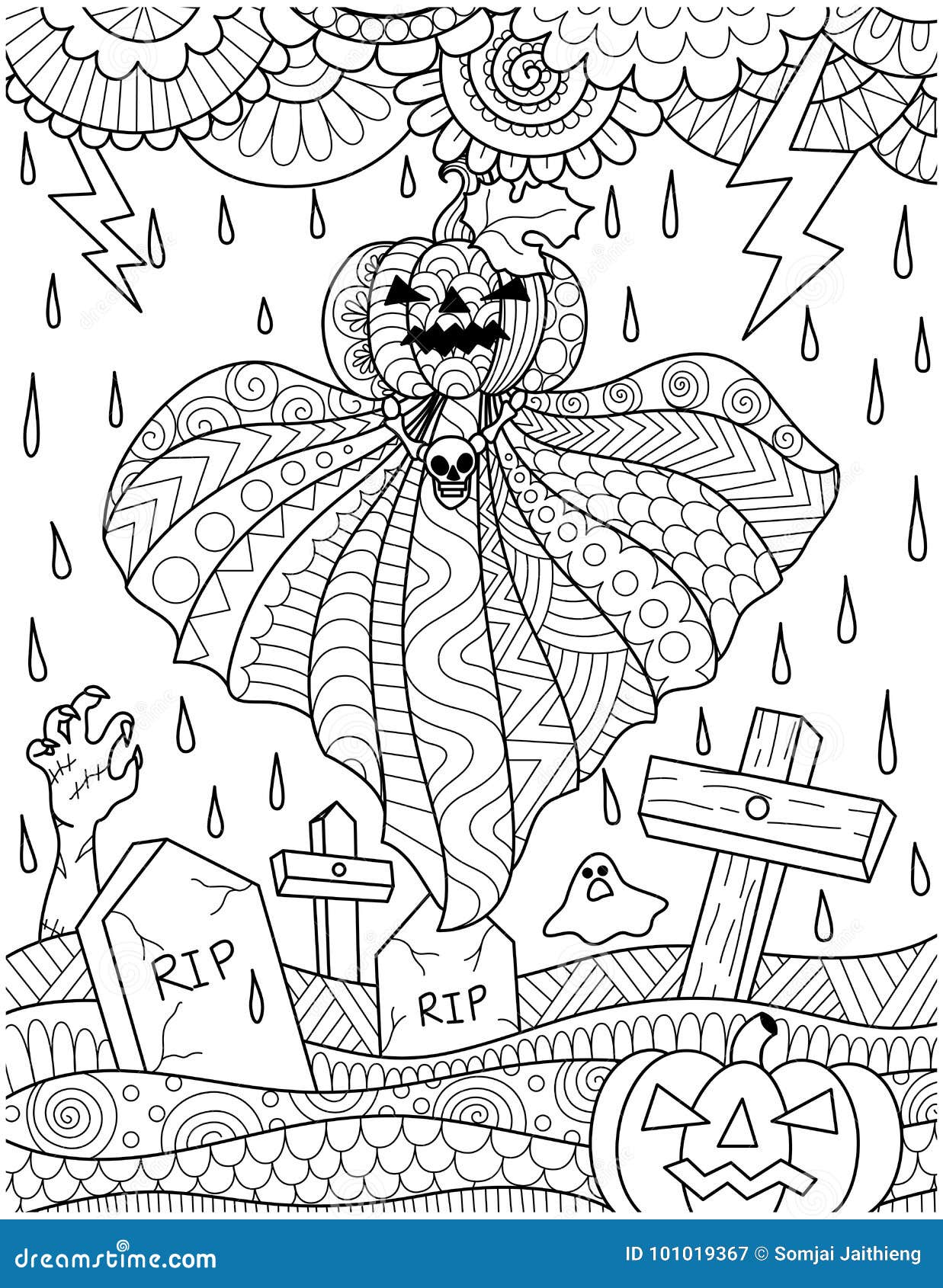 Rain adult coloring page stock illustrations â rain adult coloring page stock illustrations vectors clipart