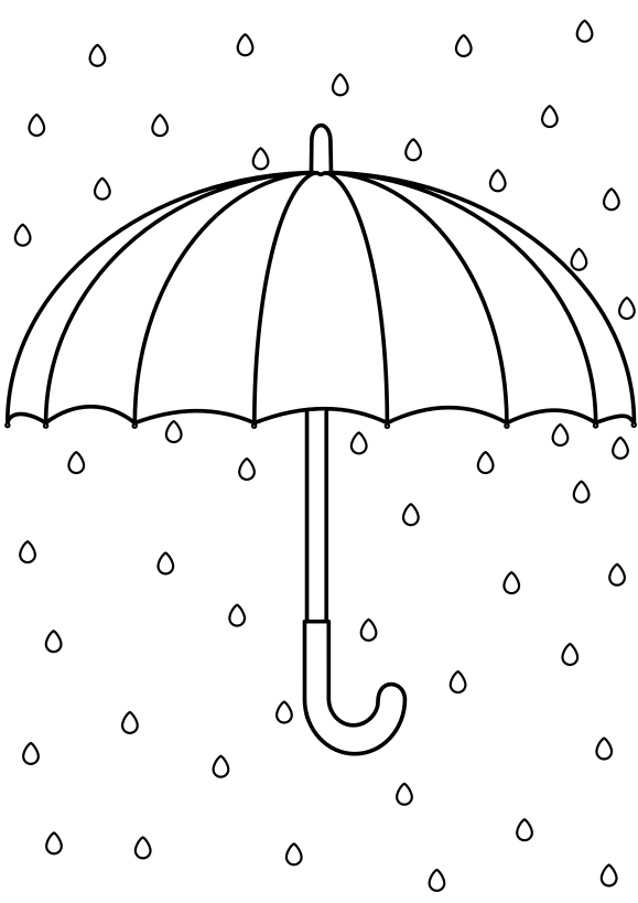 Rain coloring pages free printable nurie