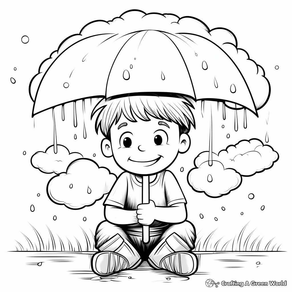 Thunderstorm coloring pages