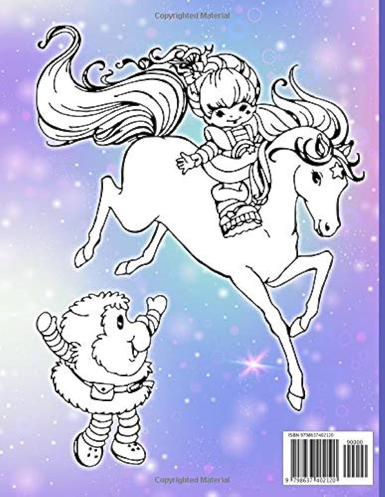 Rainbow brite coloring book the ultimate creative rainbow brite adult coloring books for women and men colouring parker elias libros