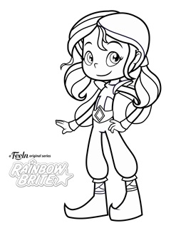 Rainbow brite free coloring pages