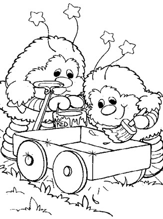 Rainbow brite coloring page