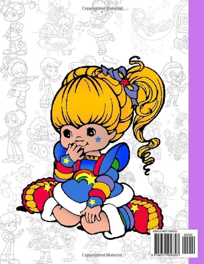 Rainbow brite coloring book amazing drawings