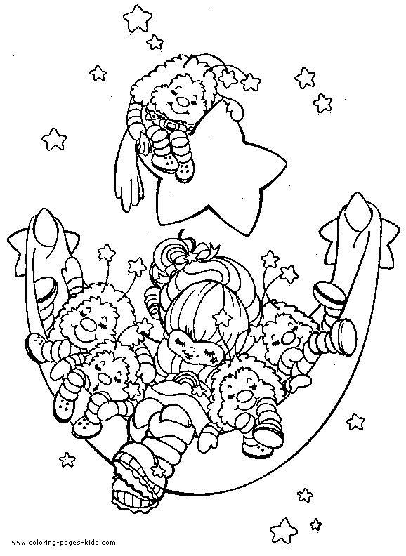 Rainbow brite color page