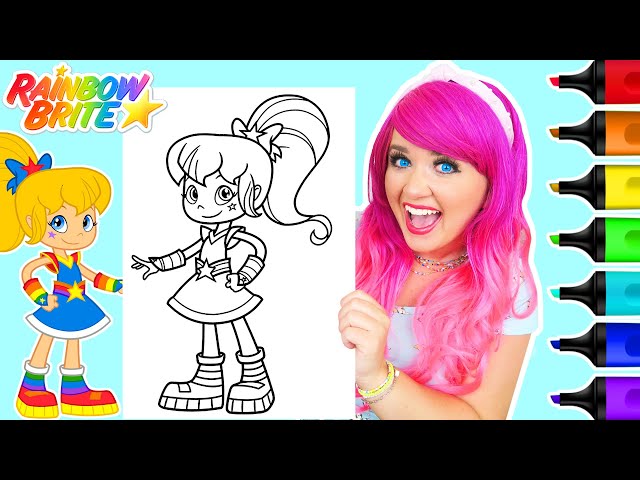 Coloring rainbow brite ð prismacolor paint markers