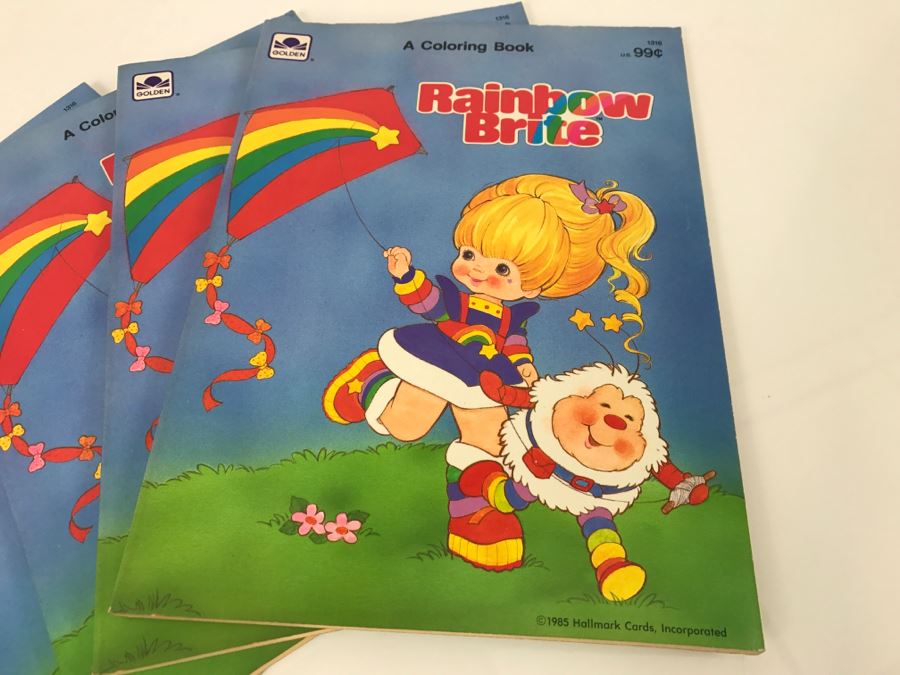 Rainbow brite coloring books new old stock