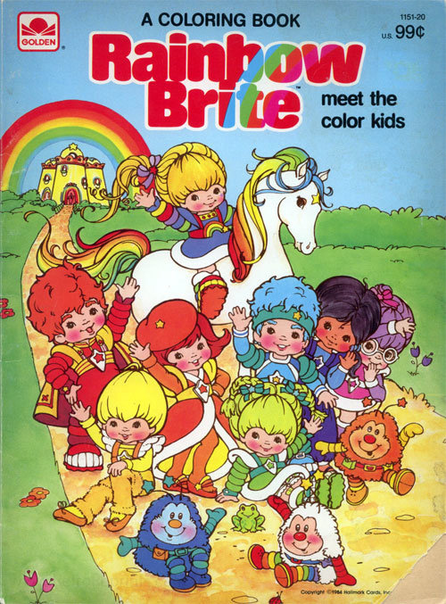 Rainbow brite meet the color kids coloring books at retro reprints