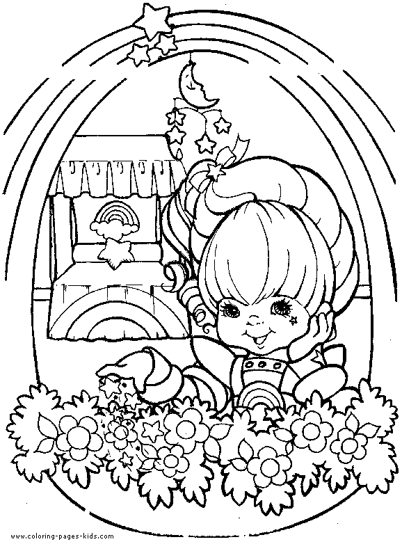 Rainbow brite color page