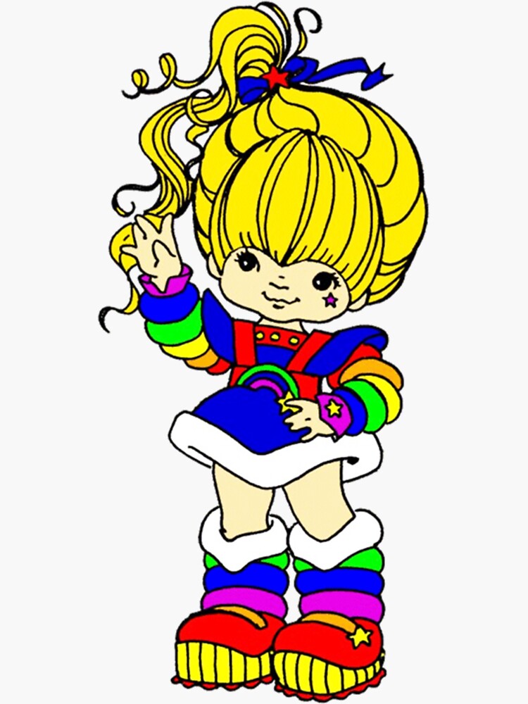 Rainbow brite sticker for sale by lyanatashop