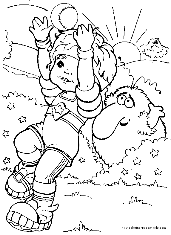 Rainbow brite color page
