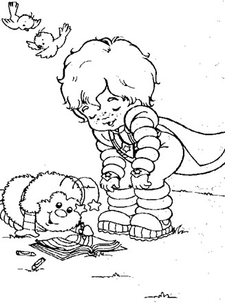 Rainbow brite coloring page