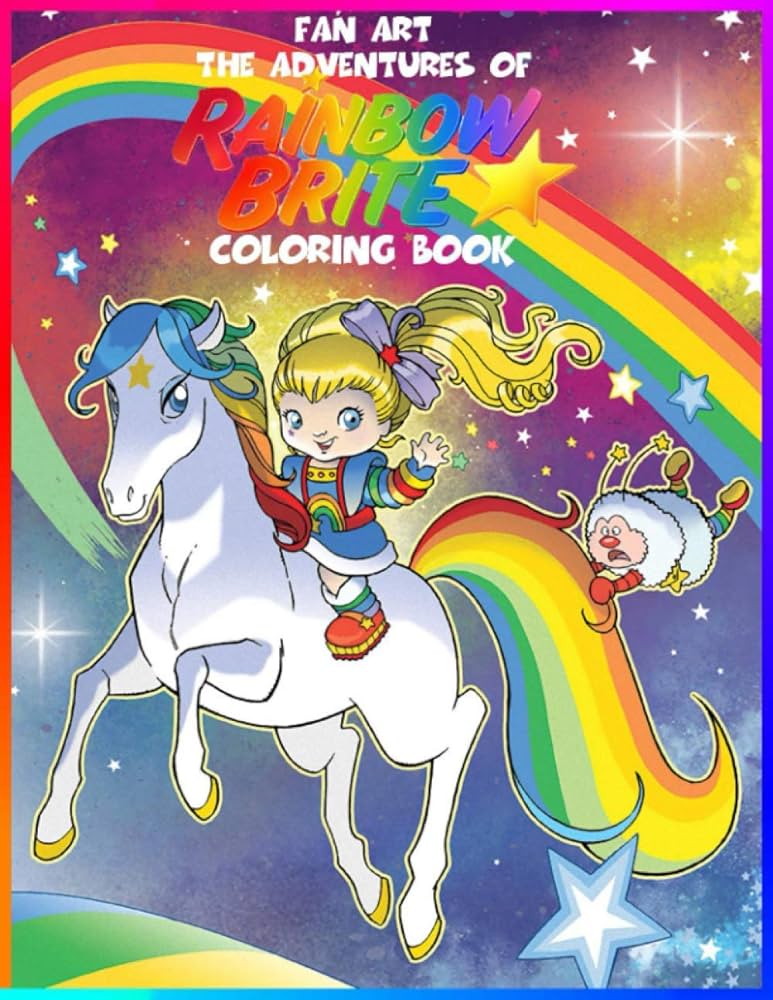 Fan art the adventures of rainbow brite coloring book rainbowland libro para colorear la tierra del arcoãris books