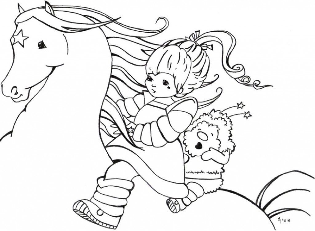 Rainbow brite coloring pages free