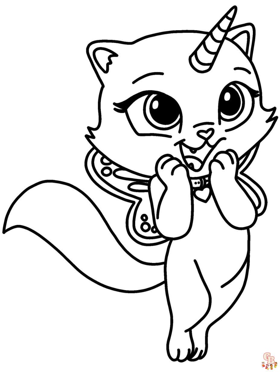 Explore the world of cats with free printable cat coloring pages