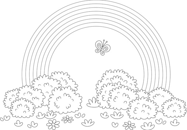 Thousand coloring pages rainbow royalty