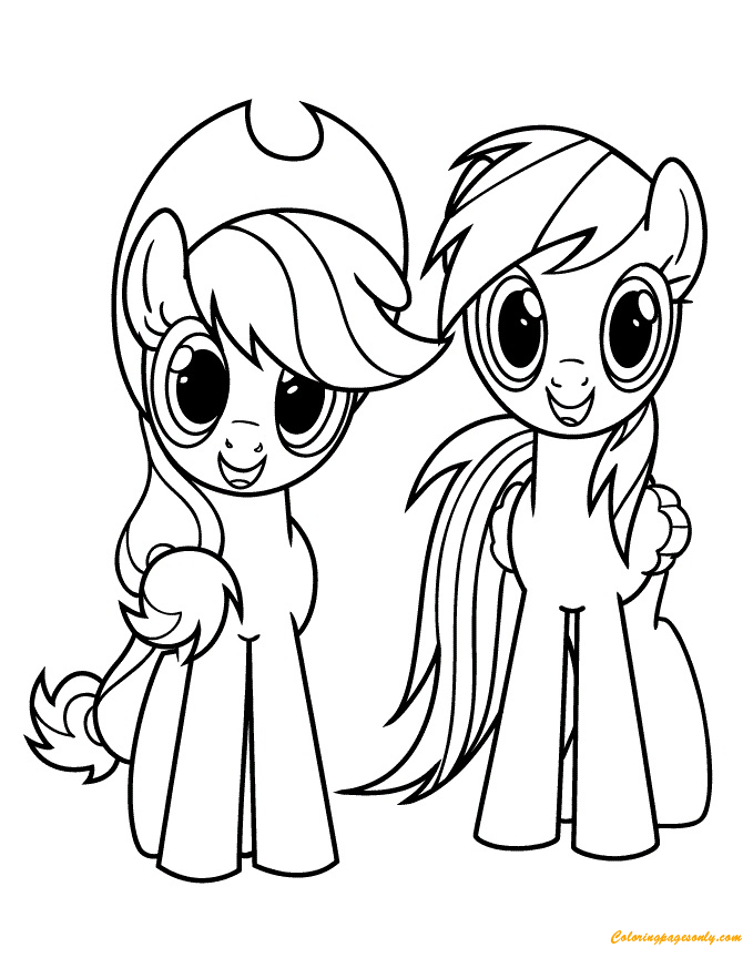 Rainbow dash coloring pages printable for free download