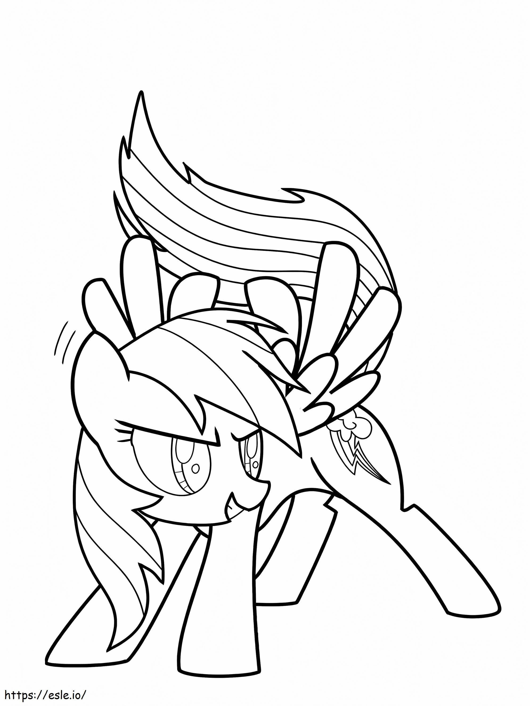 Rainbow dash coloring page