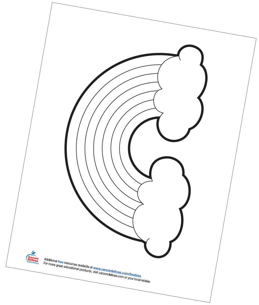 Rainbow free printable carson dellosa