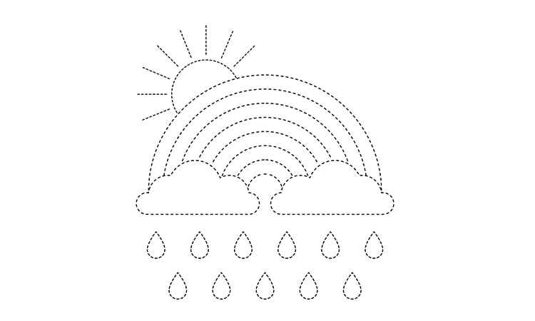 Rainbow coloring pages kids coloring pages