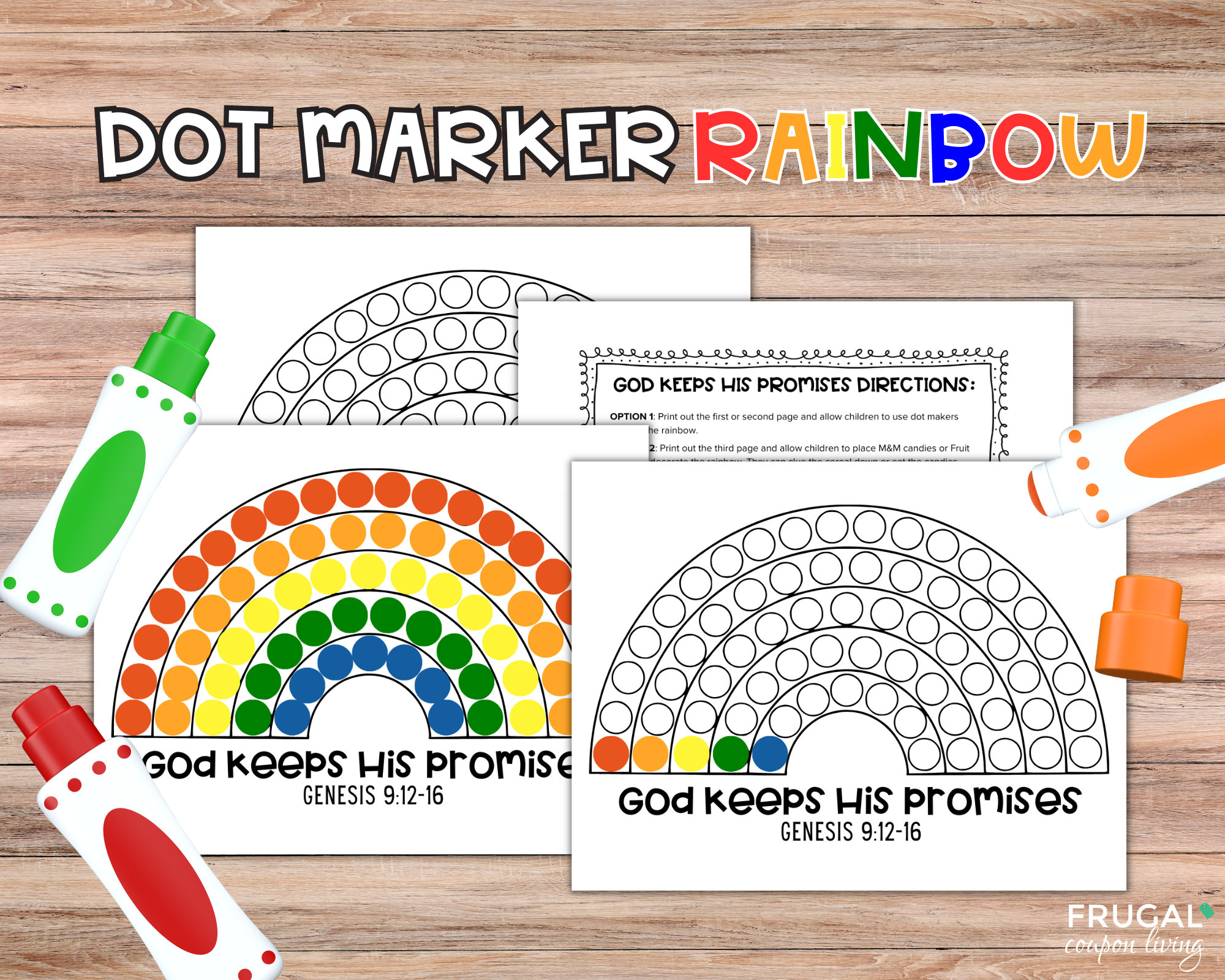 Gods promise rainbow dot marker toddler christian craft dot painting sunday school coloring page genesis rainbow sunday school activity