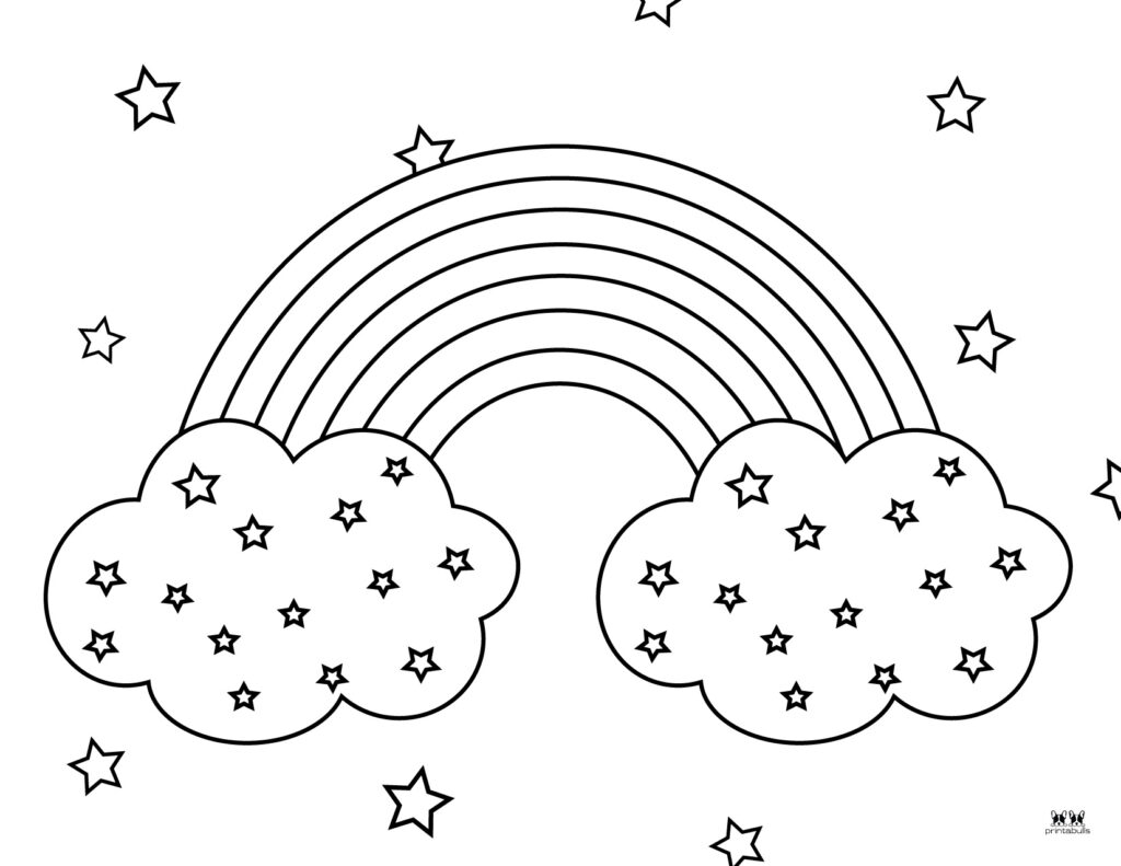 Rainbow coloring pages