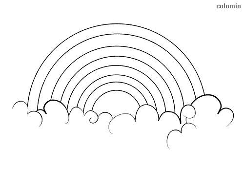 Rainbow coloring pages free printable rainbow coloring sheets
