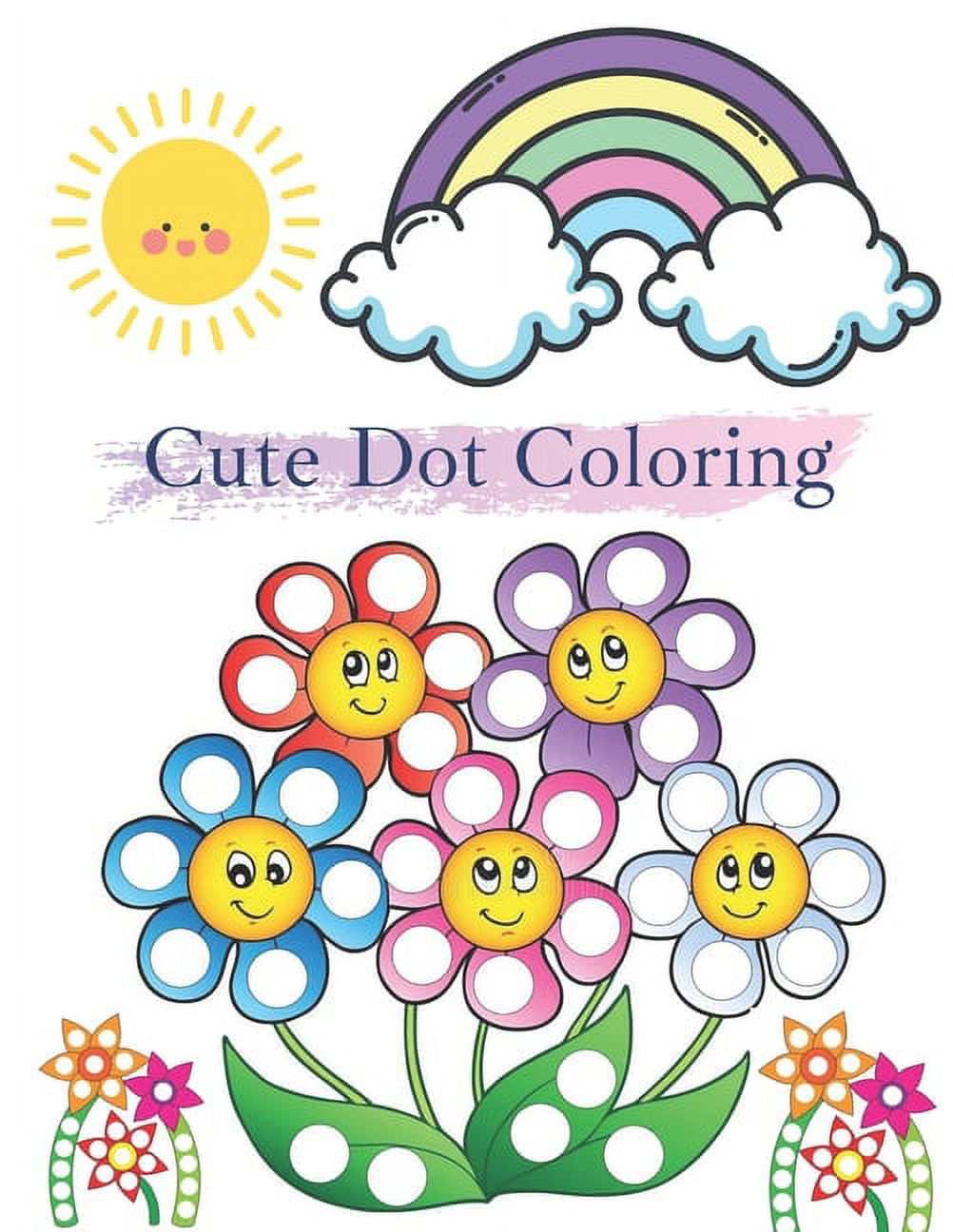Cute dot coloring dot page