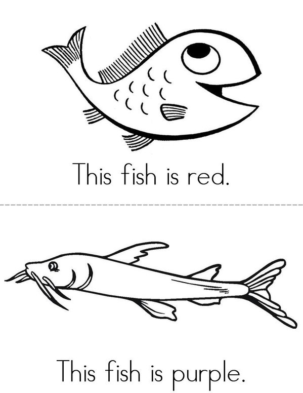 Rainbow fish color book