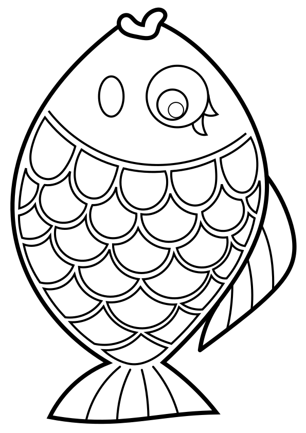 Fish drawing for coloring page free printable nurieworld