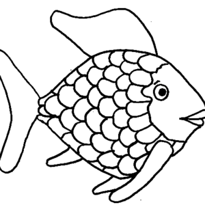 Rainbow fish coloring pages printable for free download