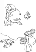 Rainbow fish coloring pages free coloring pages