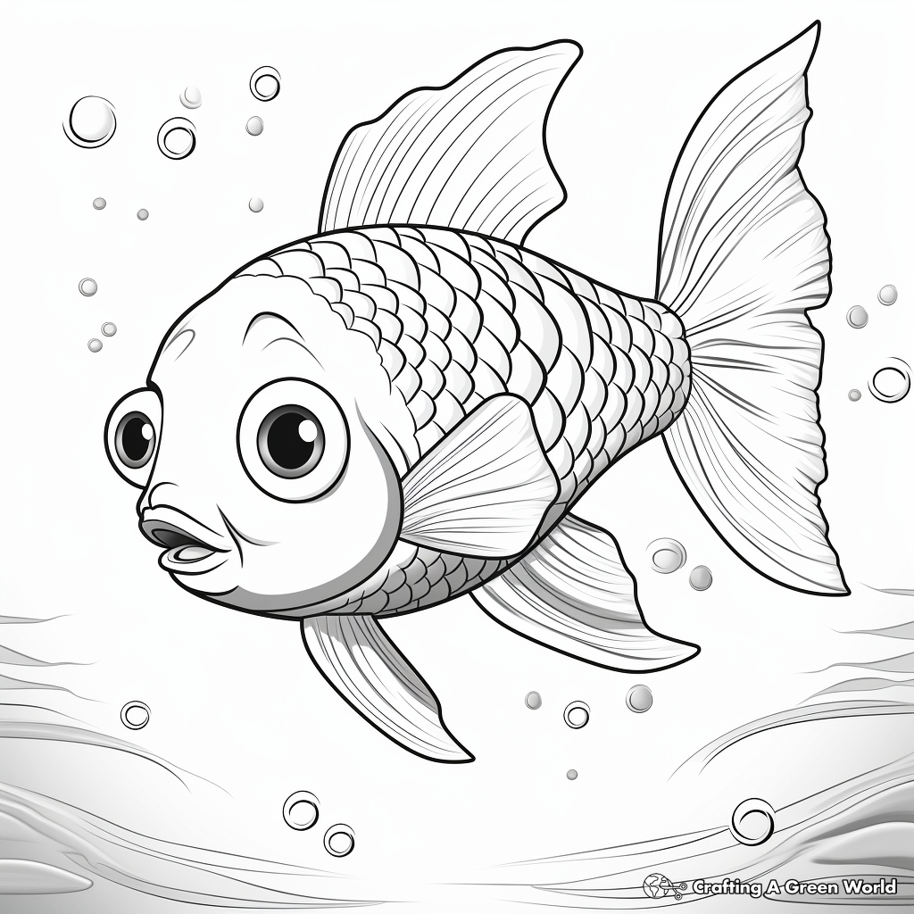 Rainbow fish coloring pages