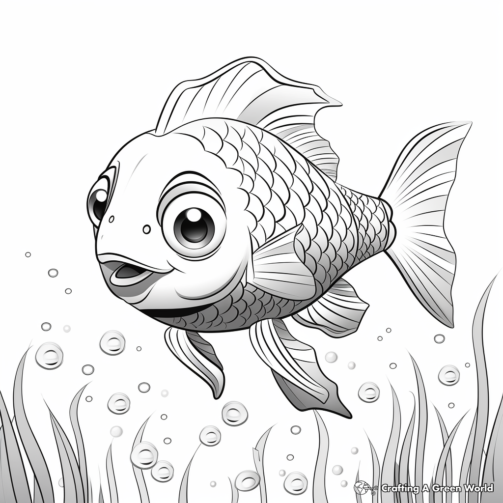 Rainbow fish coloring pages