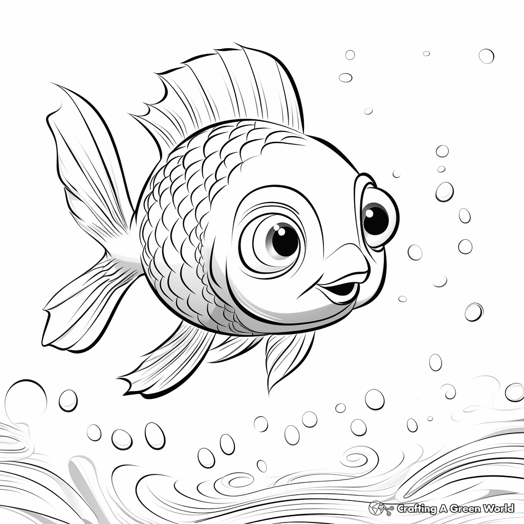 Rainbow fish coloring pages