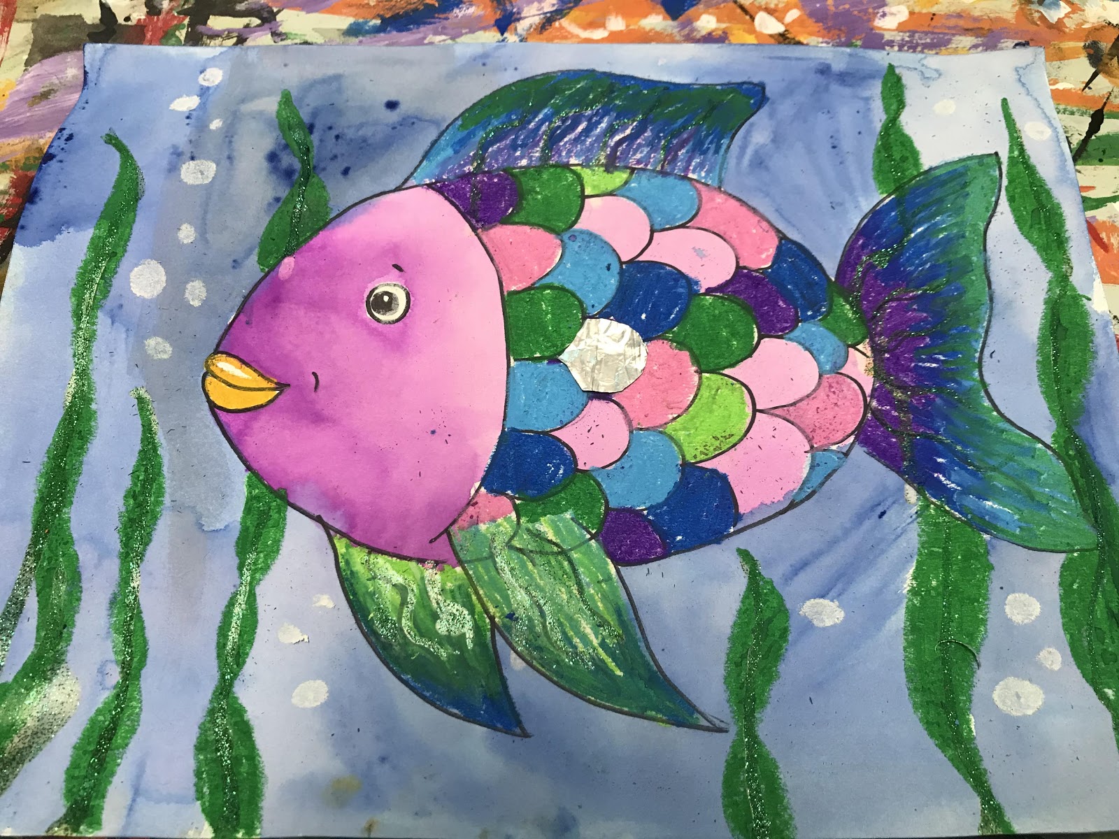 Elements of the art room kindergarten rainbow fish