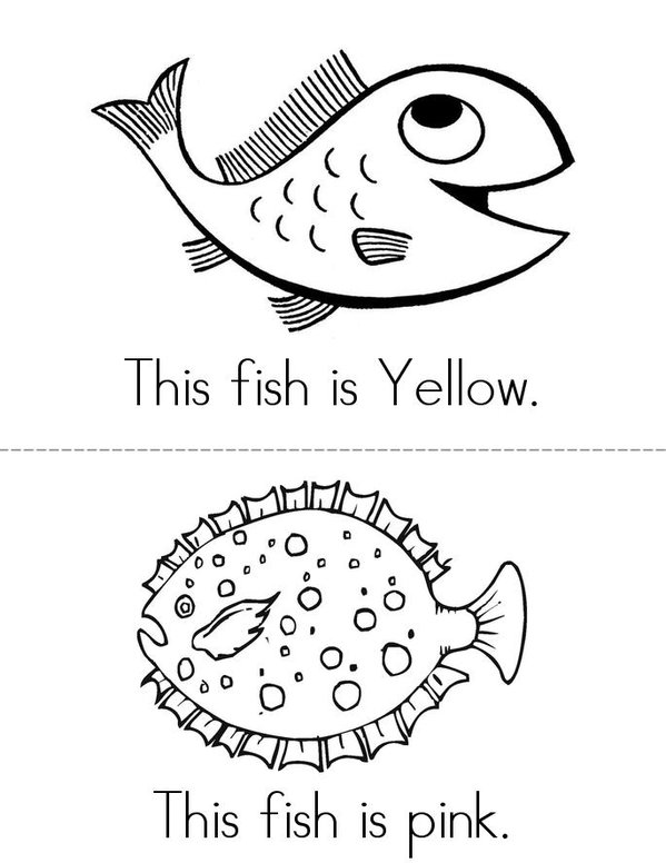 Rainbow fish color book